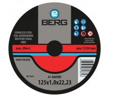 BERG TARCZA DO INOX FI125x1.0x22mm