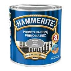 FARBA DO METALU HAMMERITE SZARA POŁYSK 0,7L