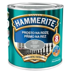 FARBA DO METALU HAMMERITE SZARA PÓŁMAT SATYNA 0,7L