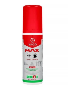 VACO PŁYN MAX NA KOMARY I KLESZCZE DEET 30% 80ml