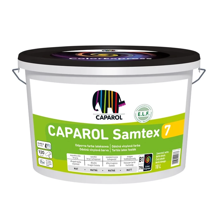 CAPAROL SAMTEX 7 FARBA LATEKSOWA BAZA B2 2,5L