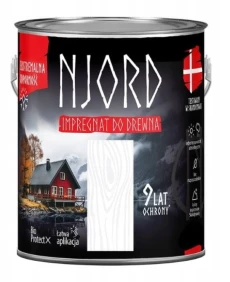 NJORD IMPREGNAT DO DREWNA ŚNIEGI PÓŁNOCY  2,5L  9LAT