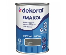 DEKORAL EMAKOL STRONG EMALIA OLEJNO-ALKIDOWA 0,9L SZARY JASNY MAT