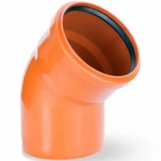 DYKA POMARAŃCZOWE KOLANO KANALIZACYJNE FI 160/45°