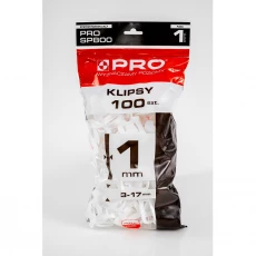 PRO SYSTEM POZIOMUJĄCY PRO-SP800 1MM KLIPSY (100 SZT) WOREK