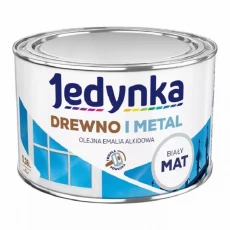 JEDYNKA DREWNO I METAL MAT BIAŁY 0,36L