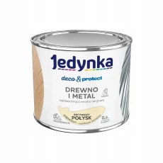 JEDYNKA DECO & PROTECT DREWNO I METAL SATYNOWY POŁYSK KREMOWY 0,2L