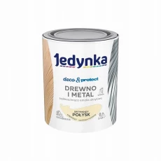 JEDYNKA DECO PROTECT DREWNO I METAL SATYNOWY POŁYSK KREMOWY 5L