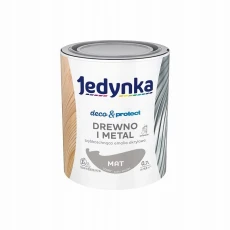 JEDYNKA DECO & PROTECT DREWNO I METAL MAT SZARY 0,7L