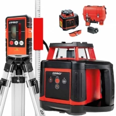 PRO LASER ROTACYJNY LR-500H + STATYW GEODEZ.TR-900.2+ŁATA NIWEL.LLN-240 Z REG.ZACISK.