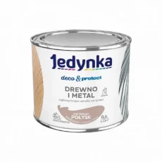 JEDYNKA DECO & PROTECT DREWNO I METAL SATYNOWY POŁYSK BRĄZOWY 0,2L