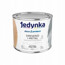 JEDYNKA DECO & PROTECT DREWNO I METAL SATYNOWY POŁYSK BIAŁY 0,2L