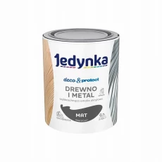 JEDYNKA DECO & PROTECT DREWNO I METAL MAT GRAFITOWY 0,7L