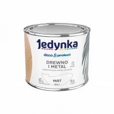 JEDYNKA DECO & PROTECT DREWNO I METAL MAT BIAŁY 0,2L