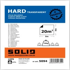 SOLID FOLIA TRANSPARENT HARD 4 X 5M