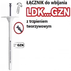 AMEX KOŁEK DO STYROPIANU 10x240 PGZN (PCV długi rozp.)