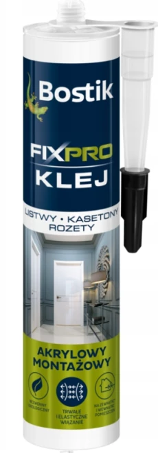 BOSTIK FIXPRO KLEJ LISTWY KASETONY ROZETY 300ML