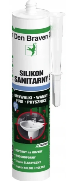 DEN BRAVEN SILIKON SANITARNY BEZBARWNY 280ML