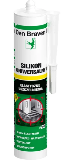 DEN BRAVEN SILIKON UNIWERSALNY BIAŁY 280ML