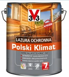 FARBA OCHRONNO IMPREGNUJĄCA DREWNO LAZURA TEK 5L V33