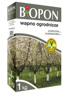 WAPNO OGRODNICZE DO BIELENIA DRZEW I ODKWASZANIA GLEBY BIOPON 1kg