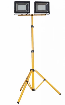 REFLEKTOR LED PODWÓJNY 2x50W ZE STATYWEM
